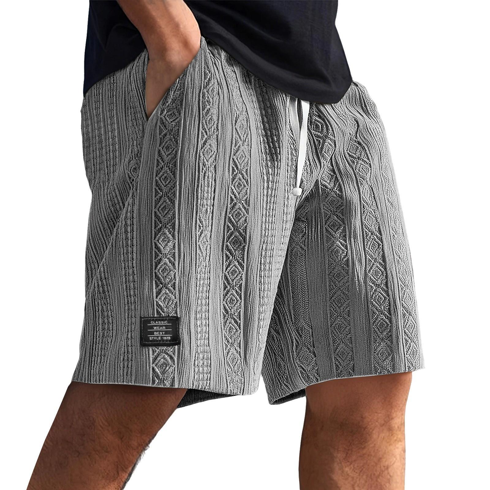 

Men s Elastic Waist Tie Solid Color Casual Sports Shorts XL