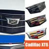 For XT6 2Pcs ABS Car Front Logo Emblem Styling Cover Rear Trunk Badge Emblems Sticker Exterior Accessories