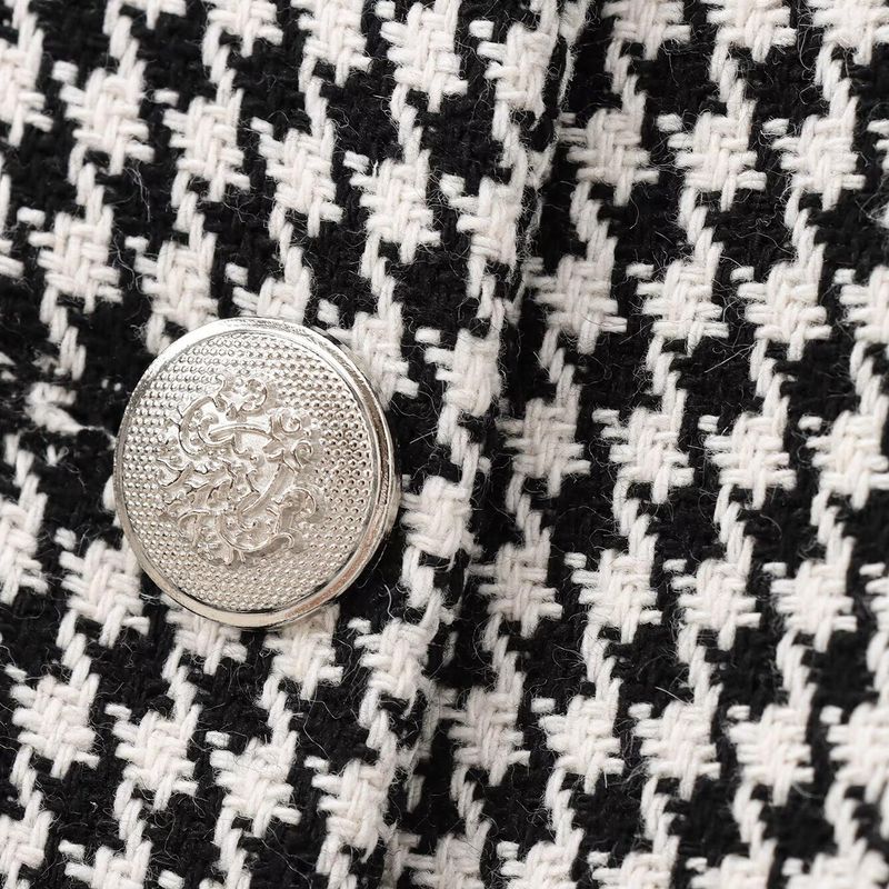 Kaslead New Arrival Women's Clothing Fashion Style Fashion Houndstooth Short Casual Suit Jacket 9161114
