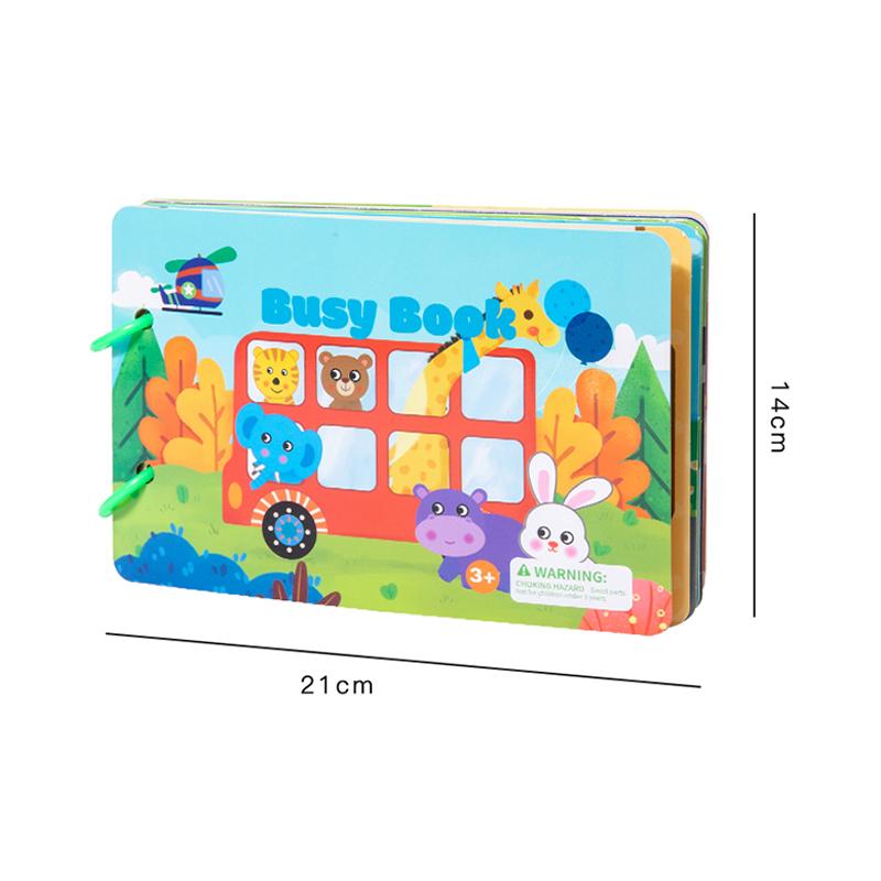 Montessori Repeatedly Sticker Busy Card Book Baby Paste Readings Numbers Matching Puzzle Game Educational Toys For Kids Gifts