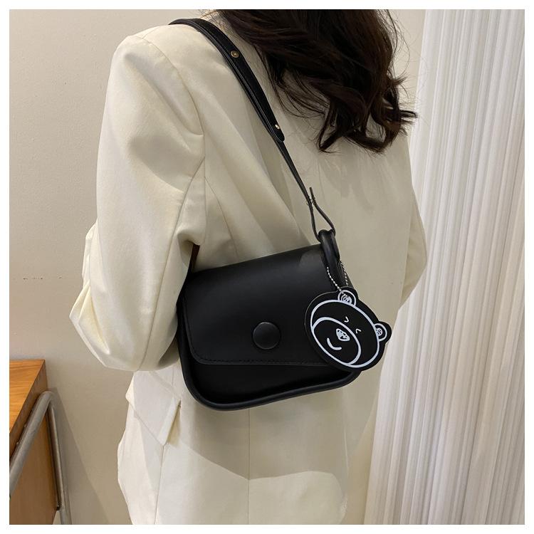 Popularna jednokolorowa torba retro, nowy trend, modna, jedno ramię, prosta torba kurierska, swobodna torba na siodło, damska torba