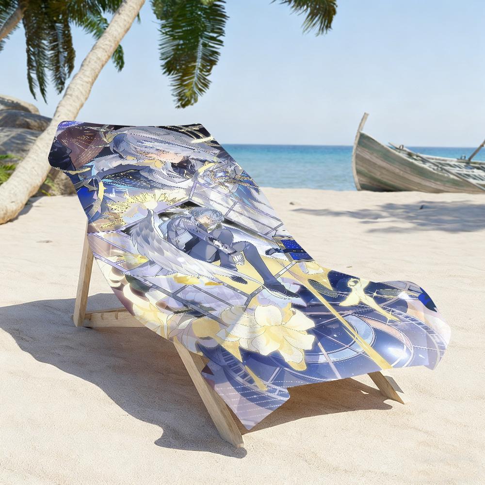 Sunday Game Honkai Star Rail Towel Sports Quick Dry Travel Camping Gear Sandproof Soft Light Large Beach Towel