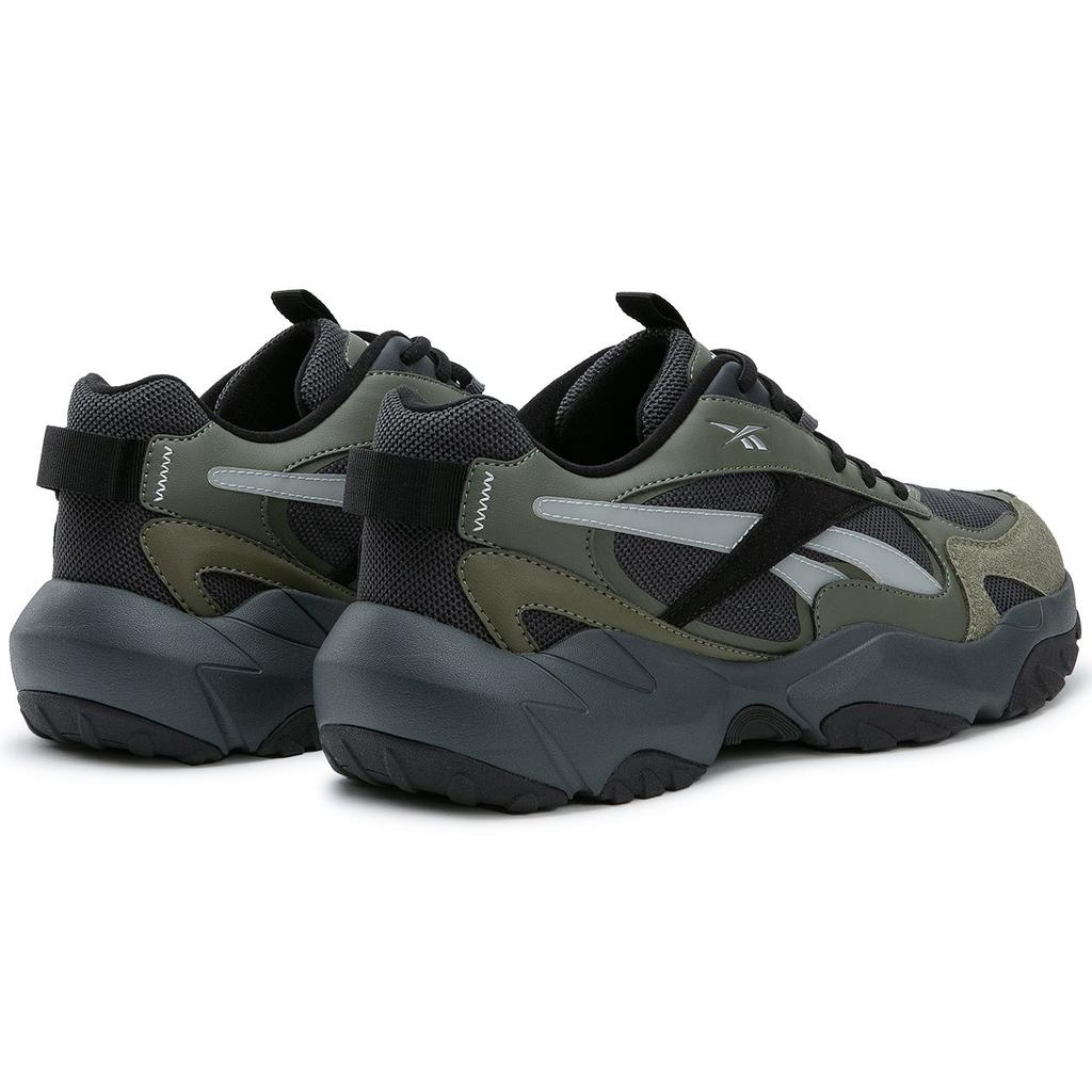 Reebok Fluffi Puff CN Retro Trend Thick Sole Dad Sneakers Low Top Running Shoes Unisex Sneakers Gray Green 24FRC913U1G09