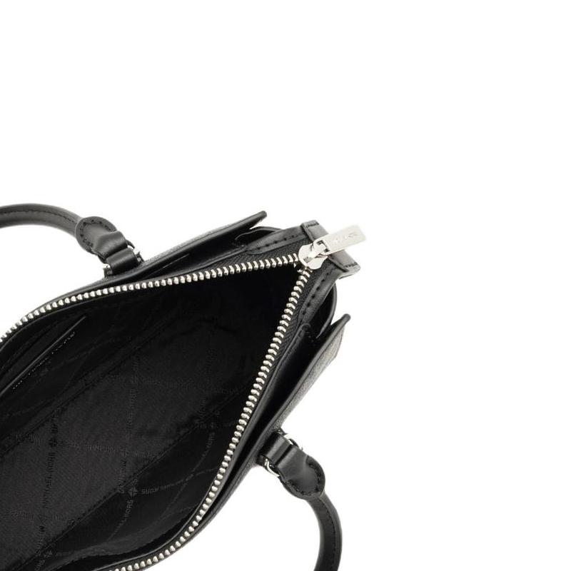 Michael Kors ARDEN ARDEN Logo Print Coated Canvas Shoulder Crossbody Tote Small Women's Black
