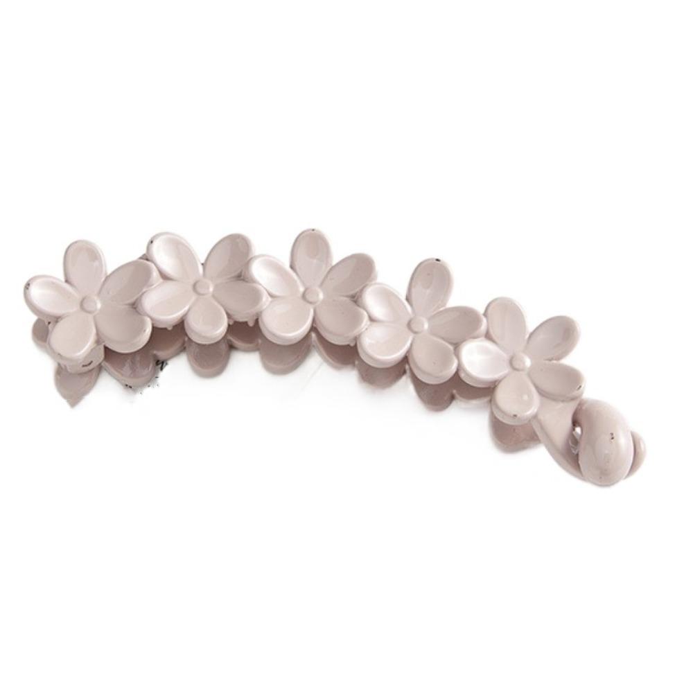 Resin Vertical Clip Plum Blossom Ponytail Holder Fashion Accessories Flower Banana Clips  Work