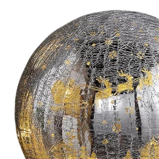 Glowing Cracked Nativity Ball Illuminated Crackle Sphere with Nativity Scene Hidden Lighted Christmas Glass Ball for Tree Home Party Decor