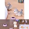 Adorable Mini Cat Figurines Model Pet Doll Featuring Exquisite Craftsmanship For Home Dcor