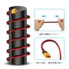 SinLoon XT60-O-ring Terminal Cable 12AWG XT60H Male-O-ring Connector Wire for Remote Control Aircraft Toy Cars Lithium FPV Competition Drones (0.6M)