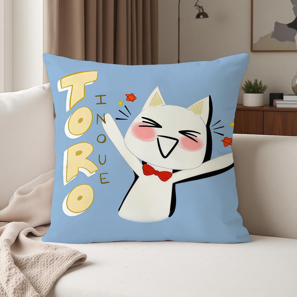 Inoue Toro Cute Cat Pillow Case Suitable For Bedrooms Living Rooms Cars Home Decoration