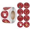 500pcs/roll 1.5inch Santa Claus Merry Christmas Stickers Gift Sealing Label Holiday Decor Baking Envelope Cute Stationery