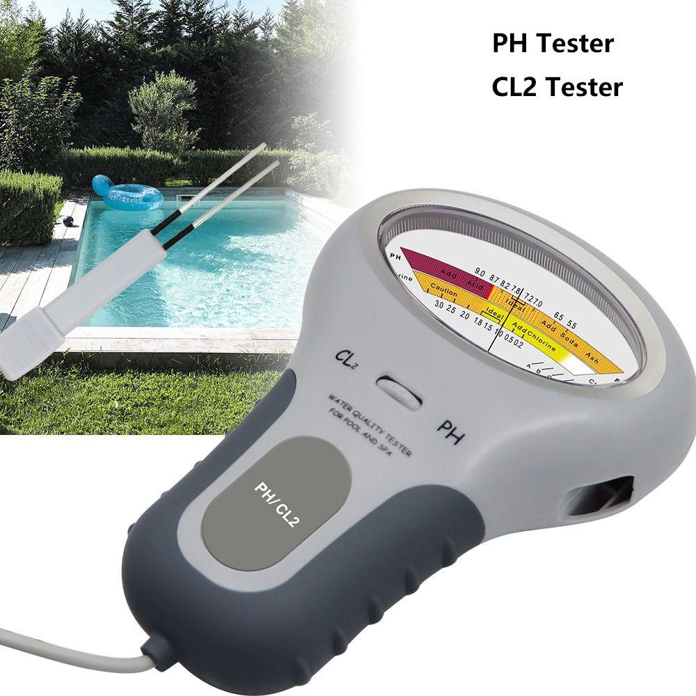 Professional PH Chlorine Meter Easy To Use with Probe CL2 Tester High Accuracy Pointer Display Water Quality Tester