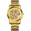 CARLIEN Mens Dragon Collection Limited Luxury Sculpted Dial Golden Automatic Waterproof Watch (Gold)