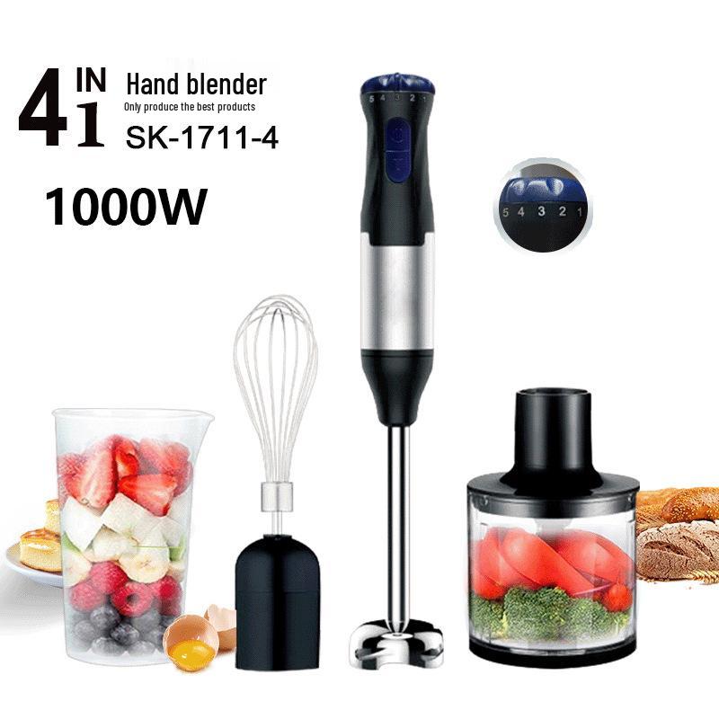 110V Handheld Food Processor & Meat Grinder Set - Egg Beater, Baby Food & Supplement Mixer.