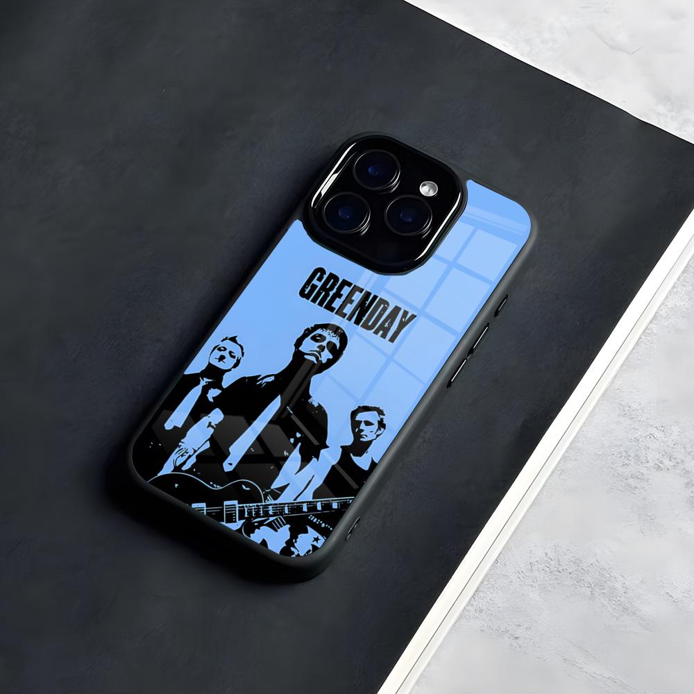 

Band G-Green DayS Phone Case For IPhone 17 Pro Max 16 15 14 13 11 Pro Max Plus Glass Phone Case iPhone17