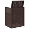 Garden Dining Chairs 2 pcs Brown and Cream PP