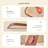 ecoco Wenge Wood & Stainless Steel Double-Sided Cutting Board