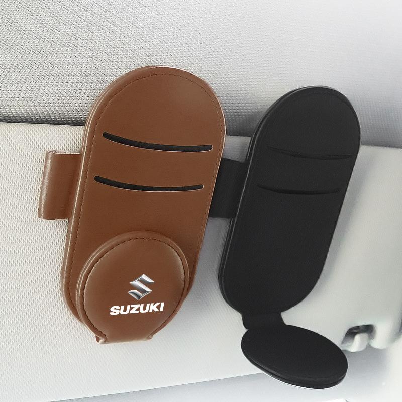Car Multifunction Sunglasses Clip Card Ticket Holder Stand Eyeglasses For Suzuki GSR750 GSR600 SV 650 Swift Jimny Grand Vitara Samurai Spacia Liana