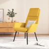 Vidaxl Armchair, Mustard Yellow, Fabric Upholstered