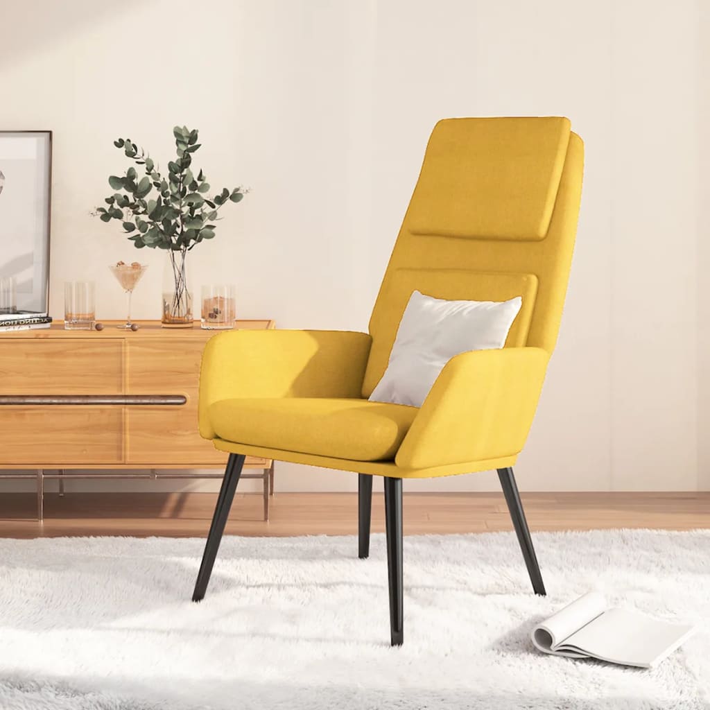 Relax Armchair Mustard Yellow Fabric