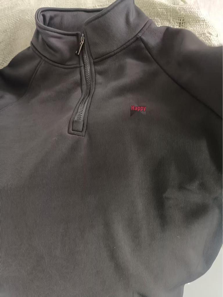 Herren Trendy Fleece-gefütterter Half-Zip Hoodie, Stehkragen mit RL Pony-Stickerei, Lässiger Frühjahrs-/Herbststil.