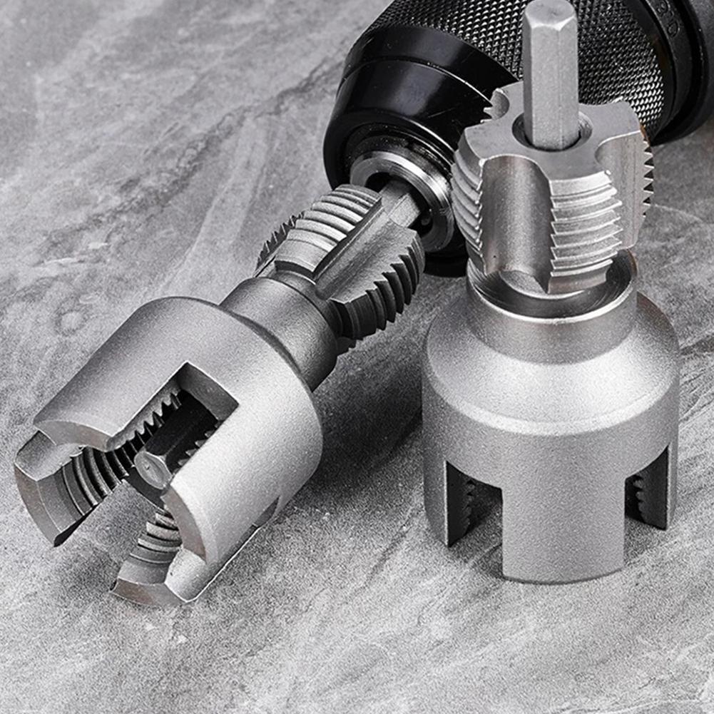 4/6 Points DN15 DN20 Pipe Threading Tool Hex Shank Die Internal External Threads Water Pipes PPR PVC MPP Manganese Steel Detacha