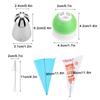 21pcs Pastry Bag Russian Spherical Ball Stainless Steel Flower Cake Nozzles Icing Piping Decorating Tip Tools Sphere Shape Cream