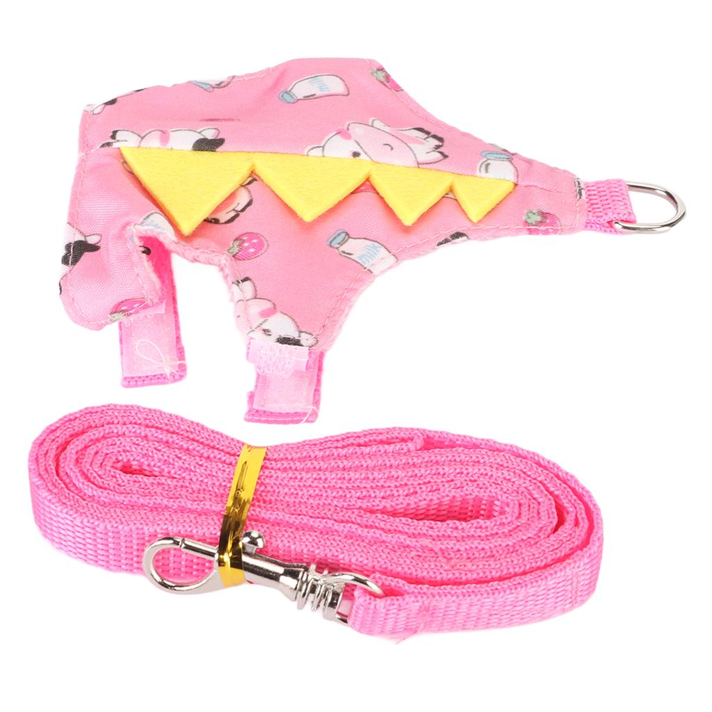 Ferret Harness Leash Adjustable Soft Comfortable Cute Guinea Pig Vest Harness with D Ring for Small