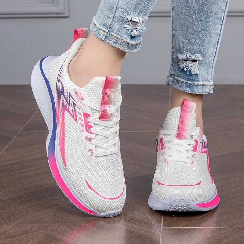 Paar Laufschuhe Mode Trendige Sneaker Sport Trainingsschuhe Rutschfest Abriebfest Weichsohlig Stoßdämpfend Größe 35-45