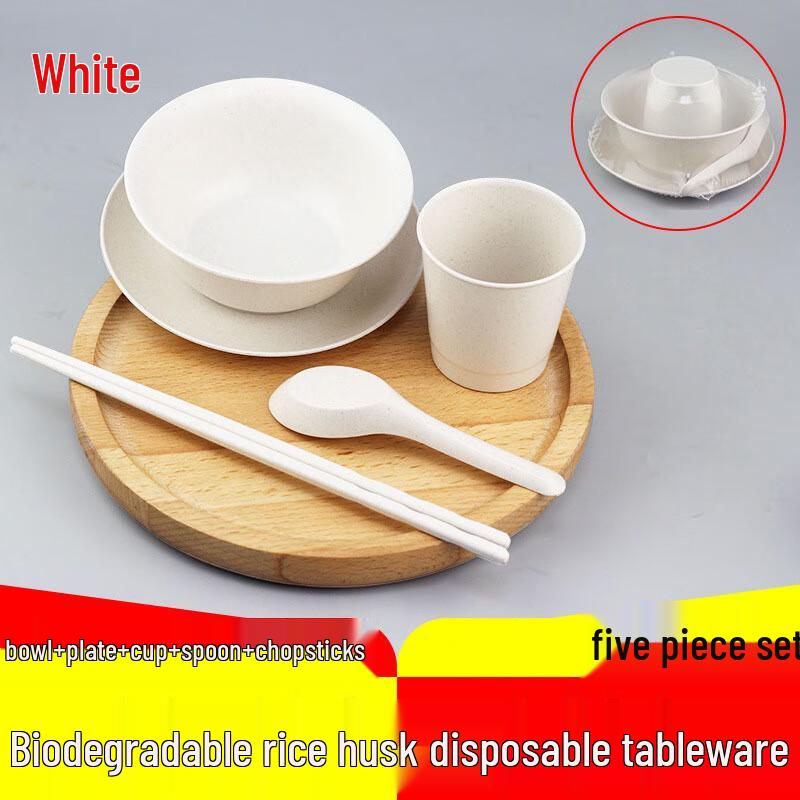 Biologisch abbaubares Einweg-Geschirrset