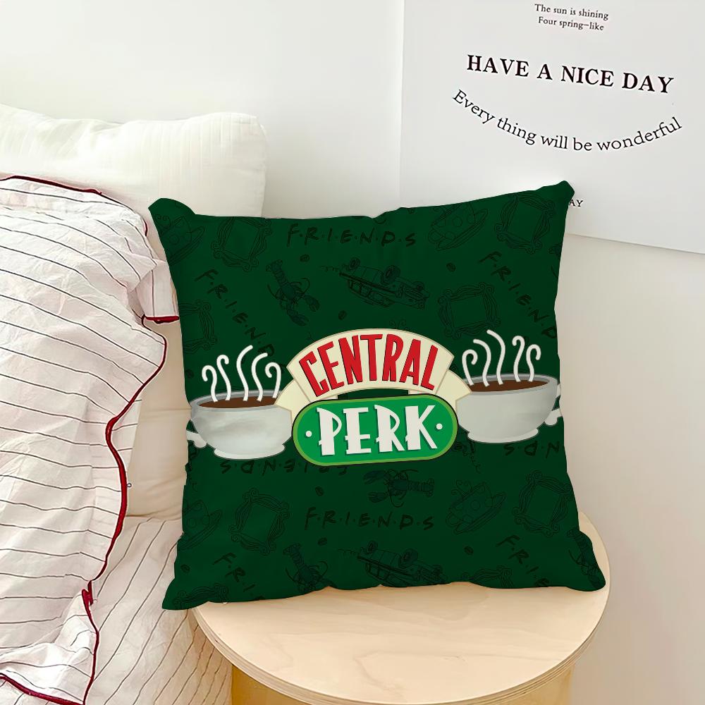 Classic Friends TV Show Pillow Case Sofa Living Room Bedroom Headboard Backrest Cushion Square Cushion Nap Time