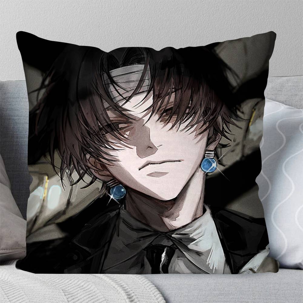 Chrollo Lucilfer Anime HHUNTER X HUNTER Pillow Case Fashion Square Pillowcase Bedroom Sofa Room Ins Decoration Leisure