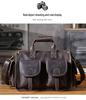 Men's Genuine Leather Crazy Horse Briefcase & Messenger Laptop Bag