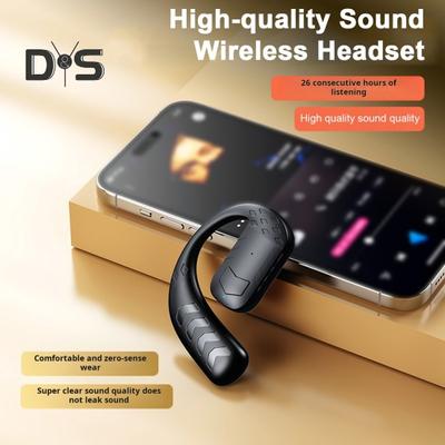 Bluetooth-compatible Wireless Earphone Stereo Sound Strong Bass Ear Hook Design Stable Connection Earbud Sports Headphone