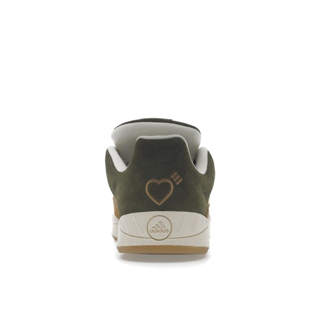 Human Made X Adidas Adimatic Dust Green Cream White Unisex Sneakers Brown-Desert HP9914