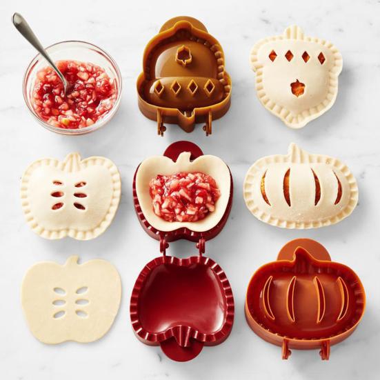 Mini Pie Molds Dough Press Pocket Pie Mold Apples Pumpkin Acorn Shapes Cookie Cutters Holiday Baking Tools