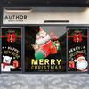 Christmas Snowman Socks New Year's Day Glass Door Window Decoration Shopping Mall Store Layout Static Wall Stickers