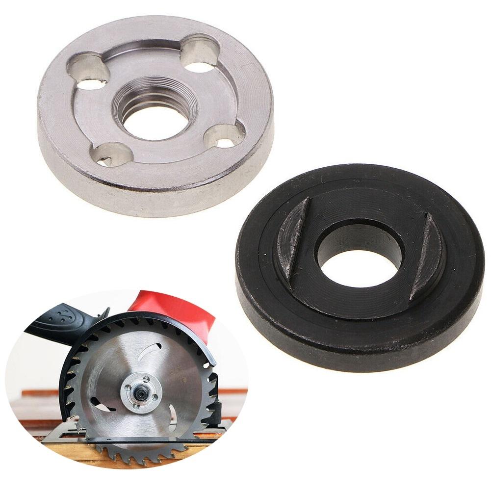 Accessories Flange Nuts 6pcs Angle Grinder Steel Inner Outer Lock Toothed