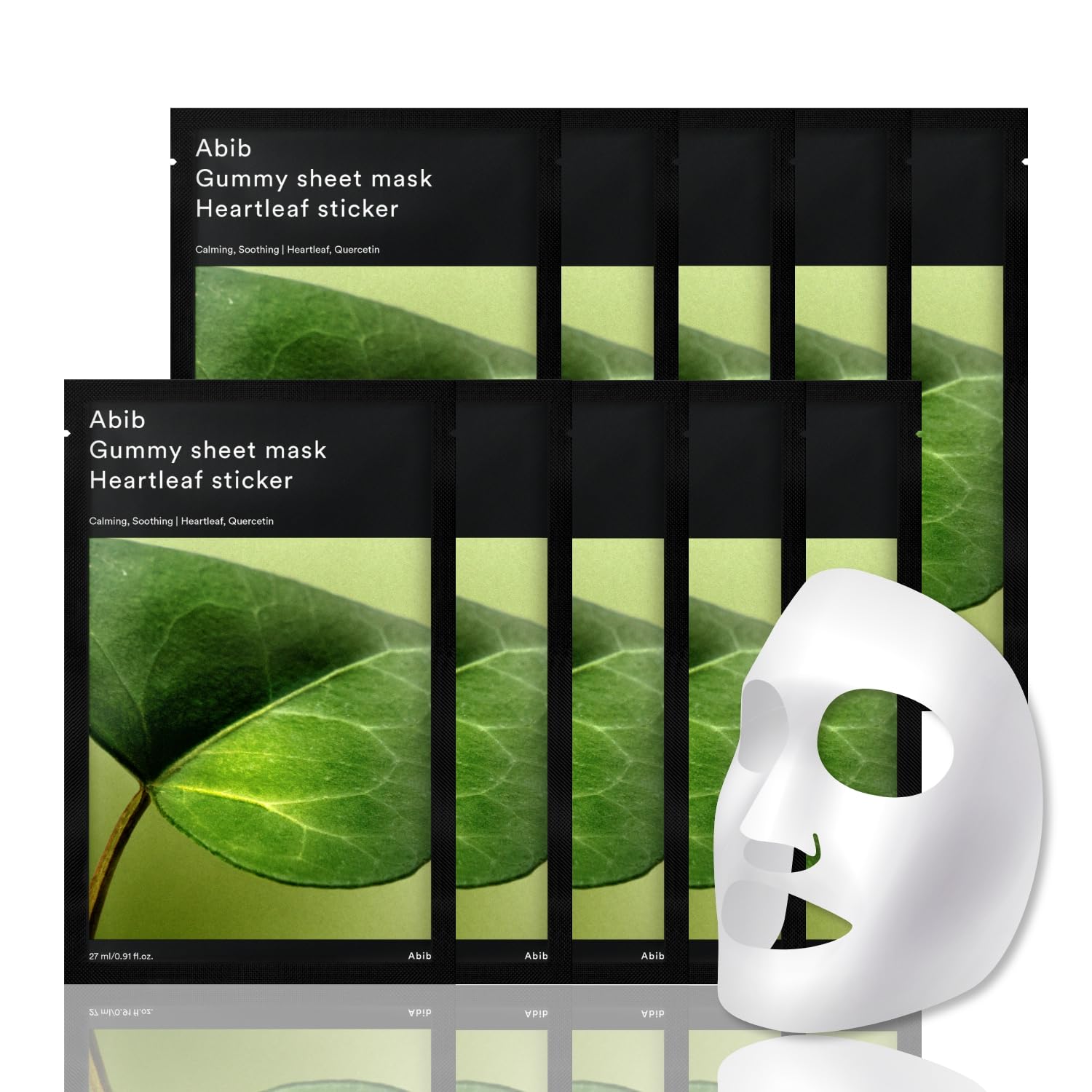 

Gummy Sheet Mask Set Heartleaf stiker 27 ml x 10 ea