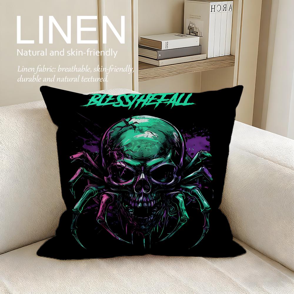Music Blessthefall Cushion Cover Pillowcase Set Pcs x x Breathable Washable Sofa Cushion Cover