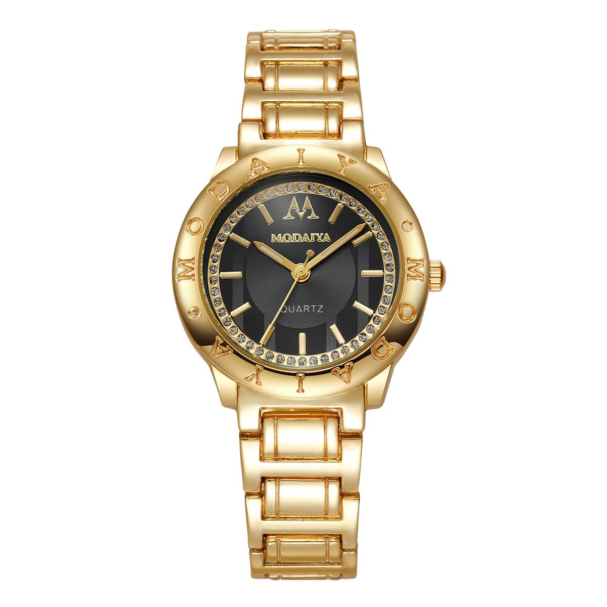 

Luxury Rhinestone Women Watches Fashion Stainless Steel Strap Wristwatch For Ladies Clock Reloj Mujer