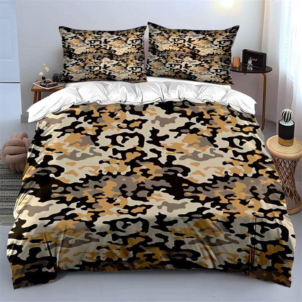 Camouflage abstract color pattern. Bedding sets Duvet cover sets Duvet covers Pillowcases(1 * Duvet Cover 2 * Pillowcases, without duvet insert)