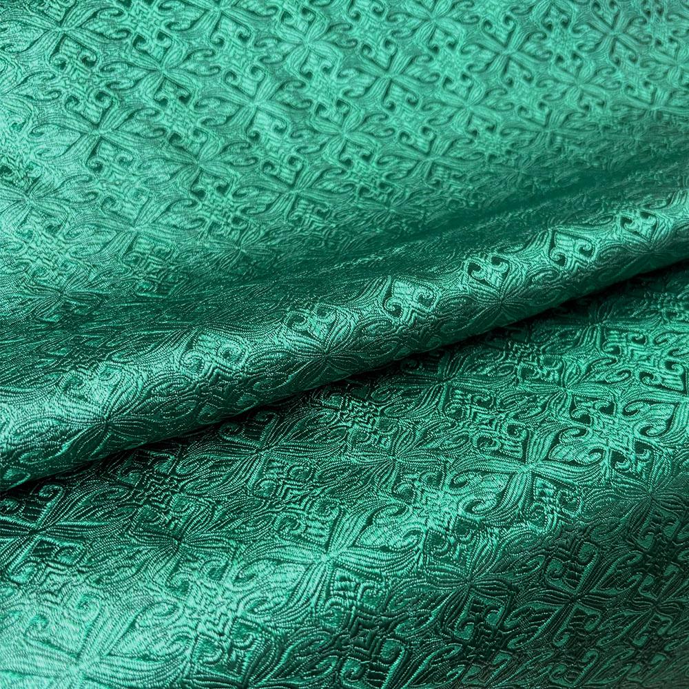 Jacquard Brocade Fabric Damask Flower Patterned Faux Silk Trim Cheongsam Children Costume Hanbok DIY Dress Doll Clothes Material