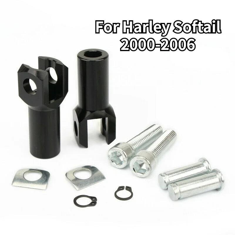 2.25" Passenger Foot Pegs Support Mount Footrest Clevis Kit for Harley Softail Fatboy Heritage Softail FXST 2000 2001 2002-2006