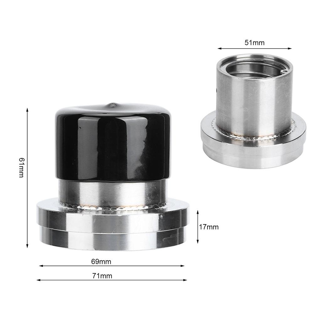4pcs 2.717in Diameter Trailer Stainless Steel Lubricator Tool Accessory
