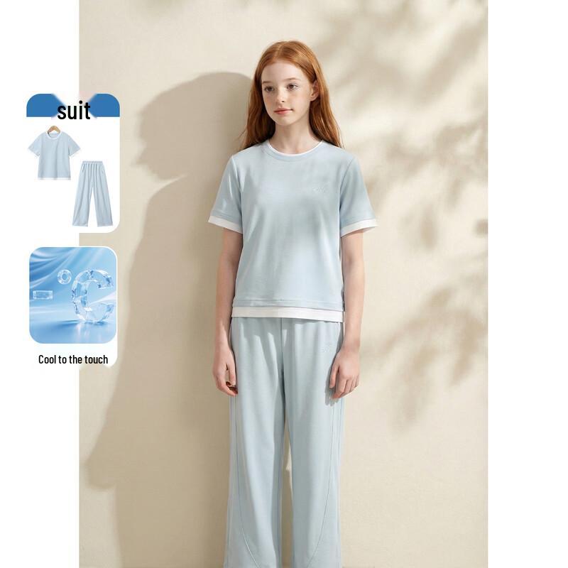

Montagut Kids Girls Summer Casual Two-Piece Set 140