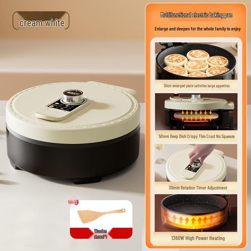 Large Double-Sided Electric Griddle for Home—Deepened Pan for Frying, Grilling, and Baking Pancakes