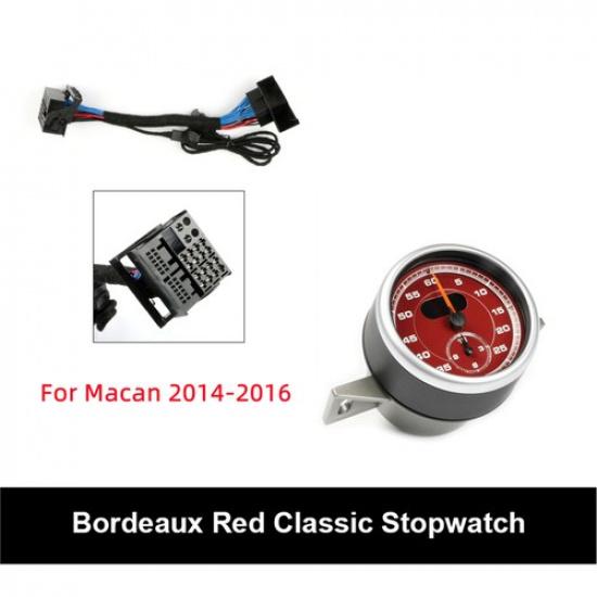 For Porsche Macan 2014-2024 Dashboard Sport Chrono Stopwatch Clock Watch Panel