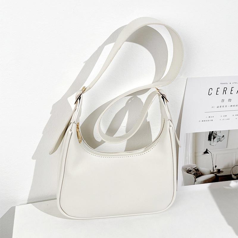 Versatile Women's Bag, Retro Single-shoulder Bag, Fashionable Wide Shoulder Strap Crossbody Bag