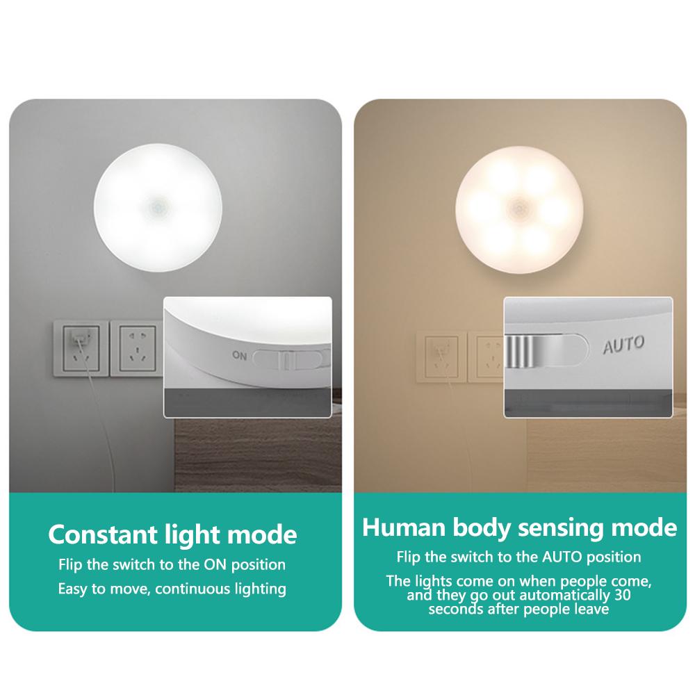 Charging Night Light Intelligent Sensor Light Wireless Usb Night Light Human Body Induction Cabinet