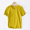 Heren Korte Mouw T-shirt Bamboe Katoen Casual Korte Heren T-shirt Effen Kleur Dunne Basis Onderhemd Tops T-shirts